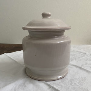 handmade ceramic cookie jar made in Italy