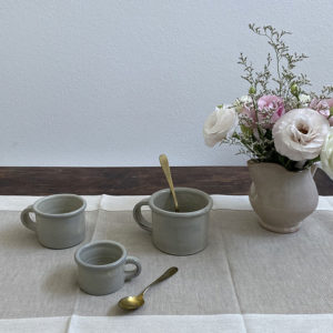 Mugs Castelli ceramic collection for the table handmade