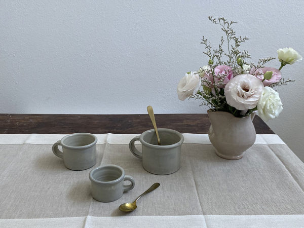 Mugs Castelli ceramic collection for the table handmade